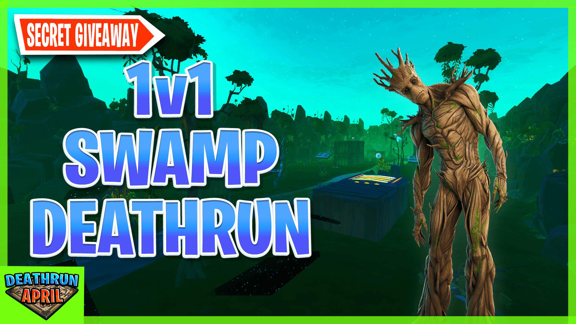 1V1 SWAMP DEATHRUN RACE