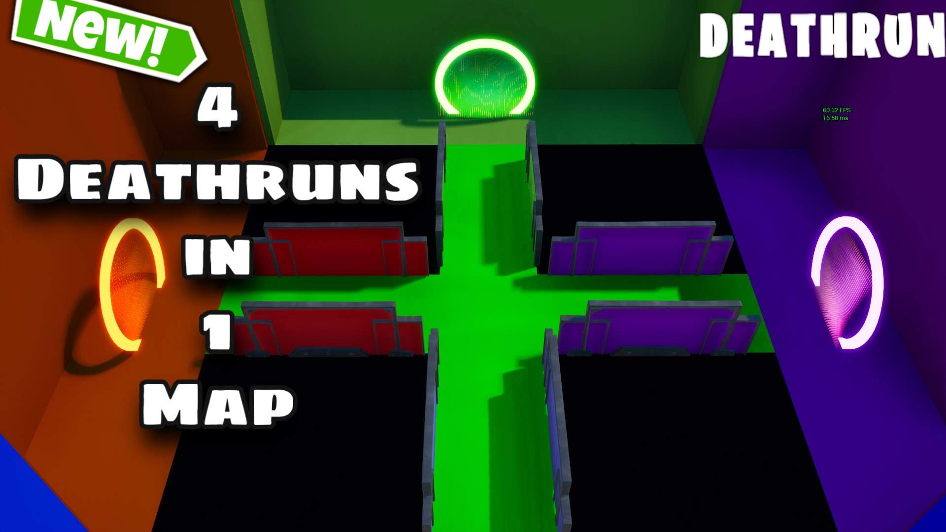 4 DEATHRUNS IN 1 MAP