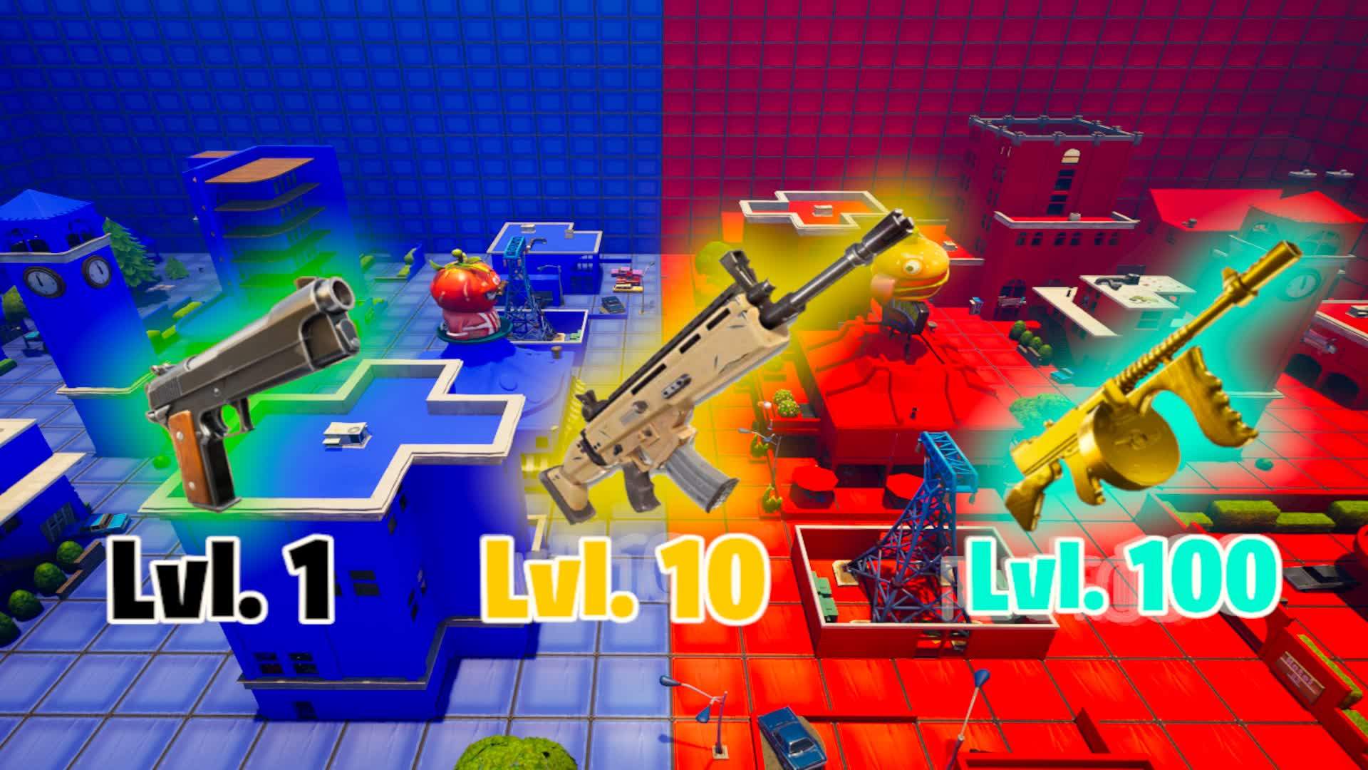 🟥RED VS 🟦BLUE GUN GAME