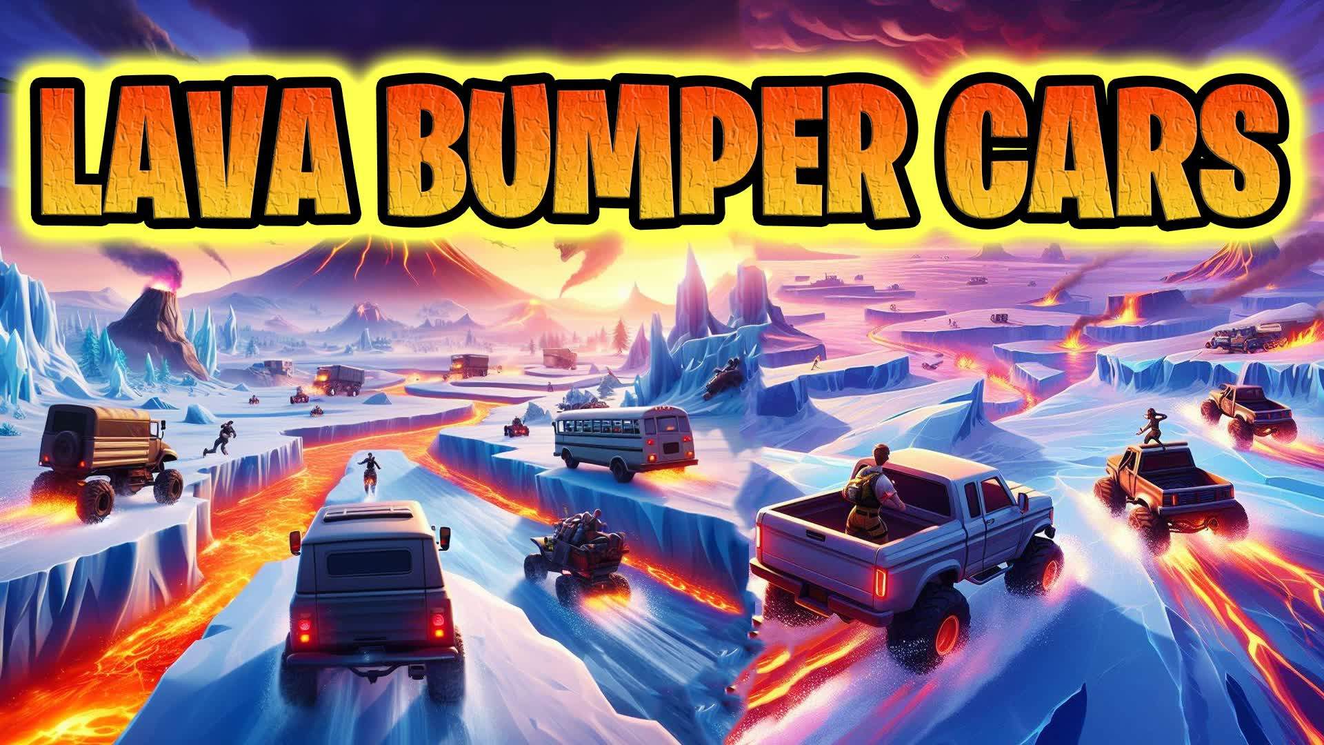 🌋 SUPER LAVA BUMPER CARS AND TRUCKS 😱