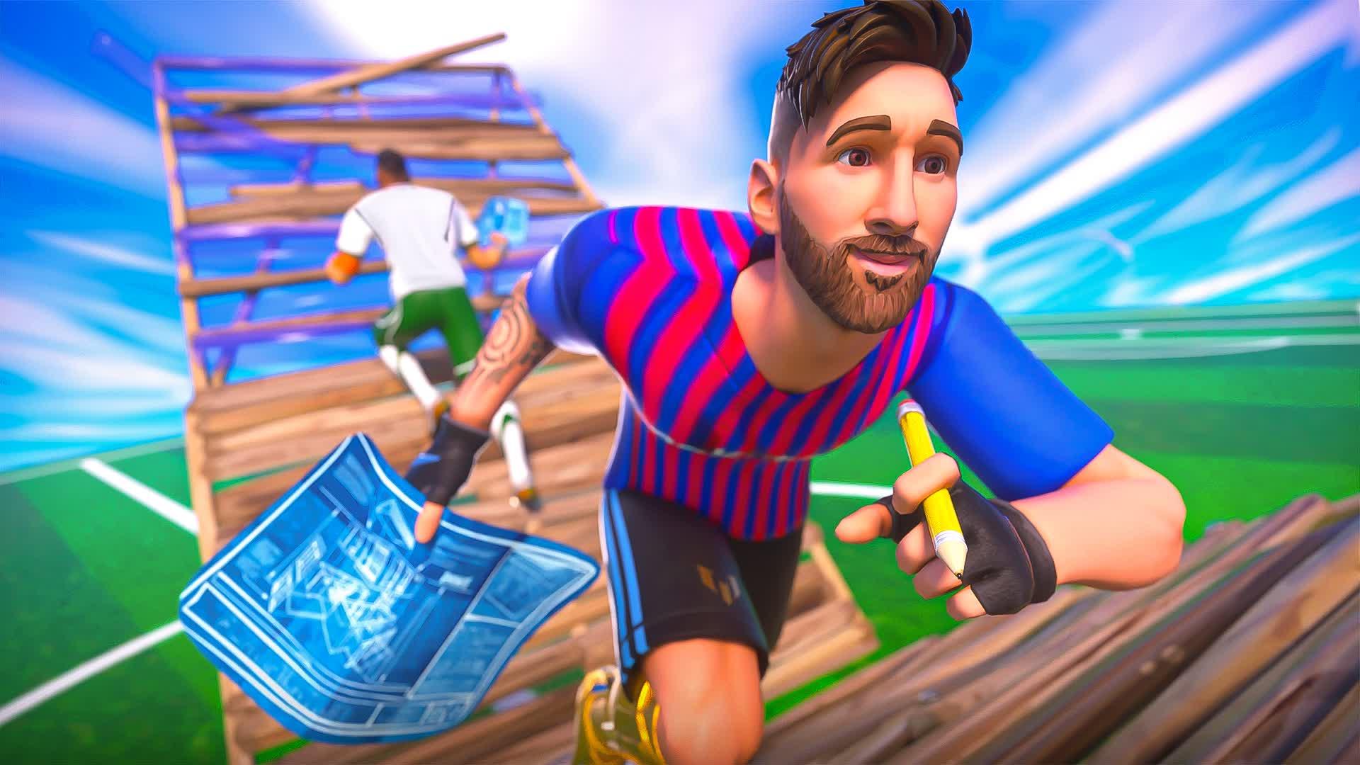 FOOTBALL 1V1 BUILD FIGHTS!