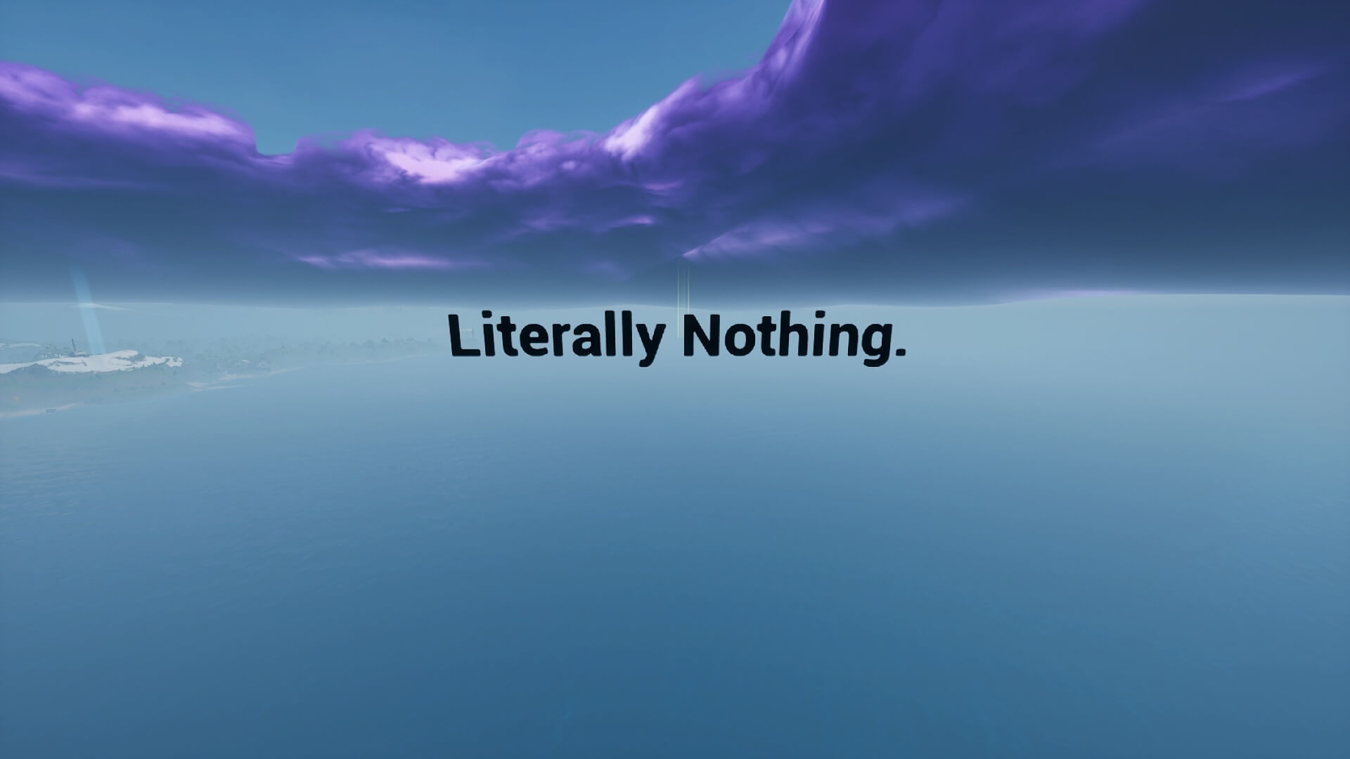 NOTHING.