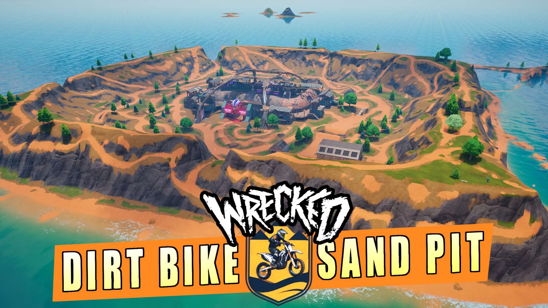 Wrecked Dirtbike Sand Pit Offroad Island