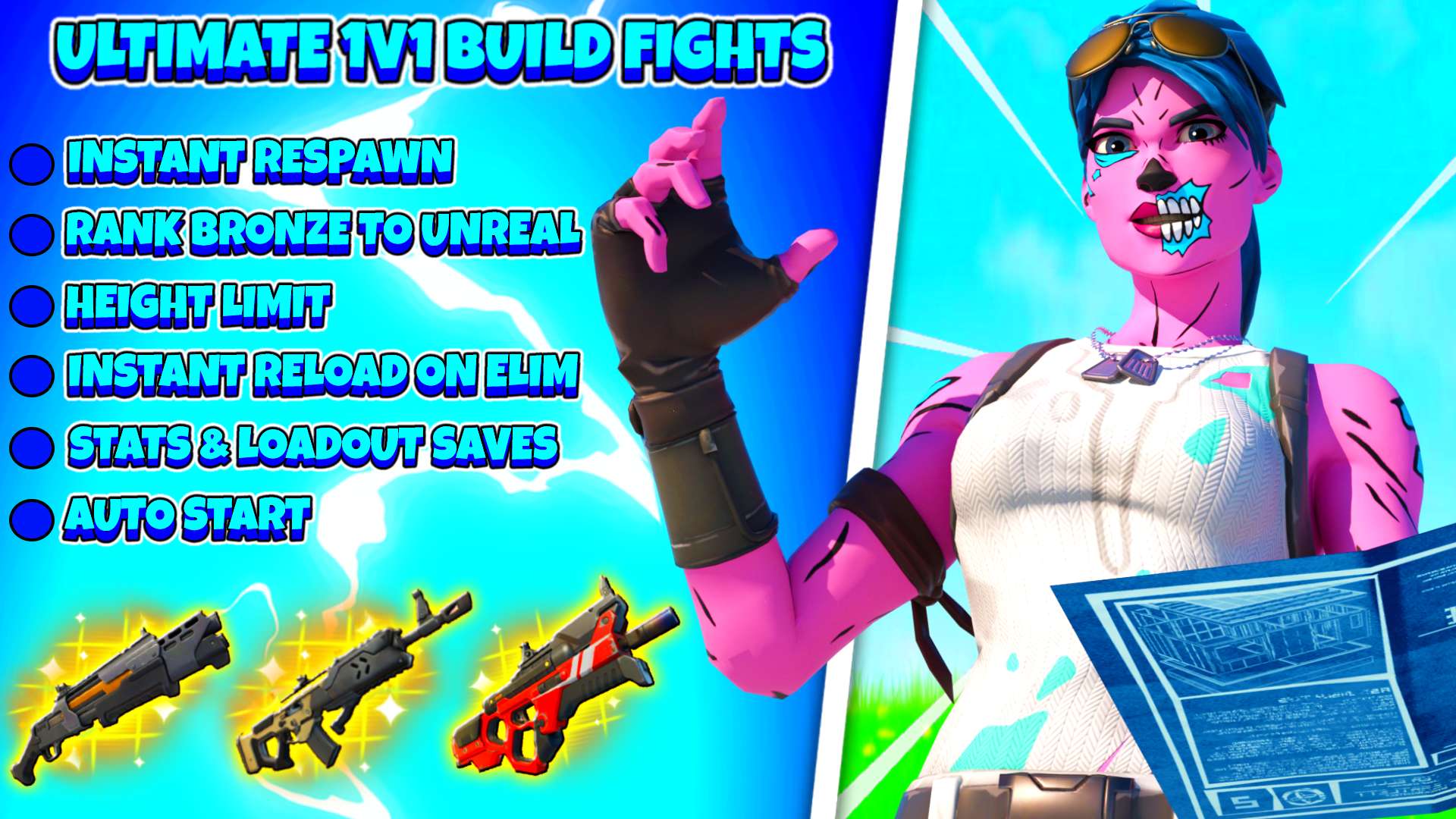 ULTIMATE 1V1 BUILD FIGHTS 📝