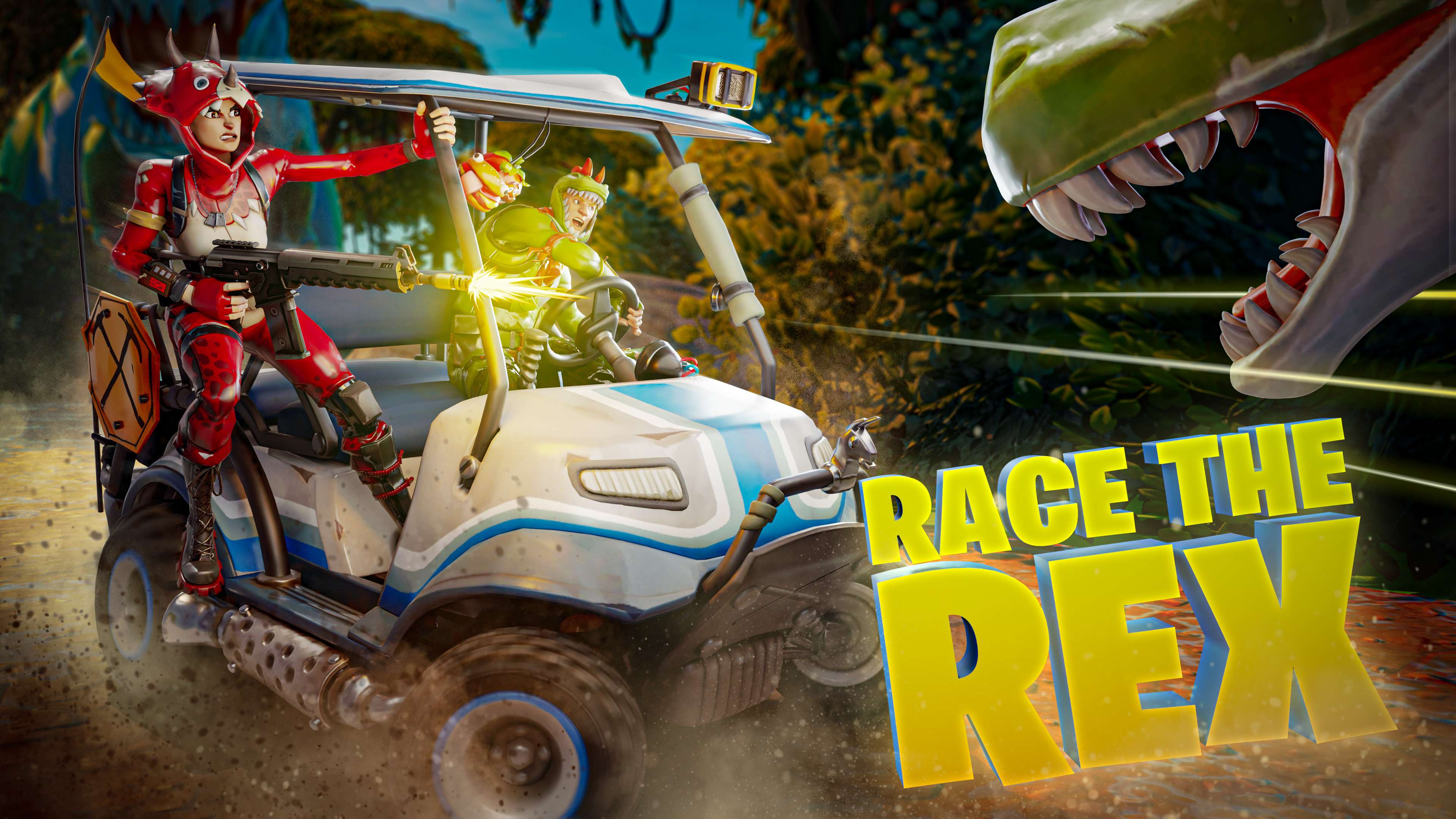 RACE THE REX PARTY WORLD