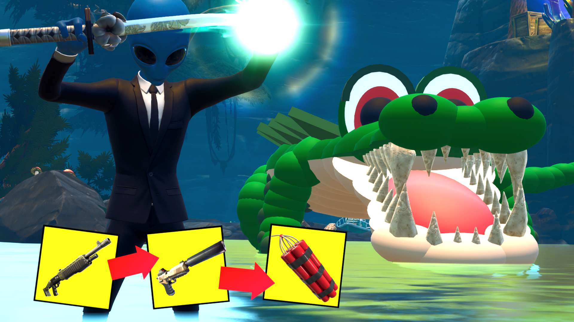 CROCODILE 🐊 | GUN GAME