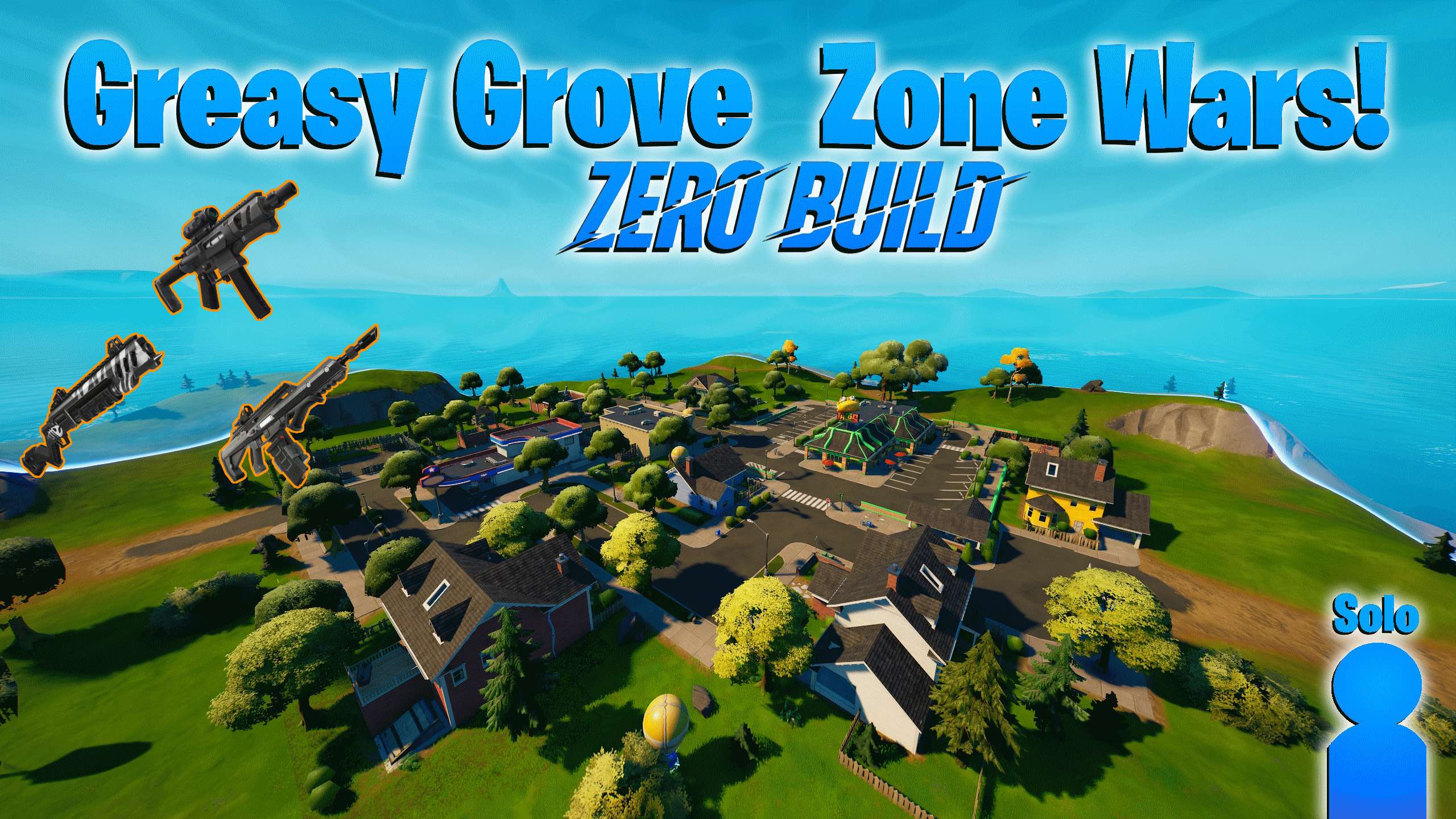 GREASY GROVE ZERO BUILD ZONE WARS