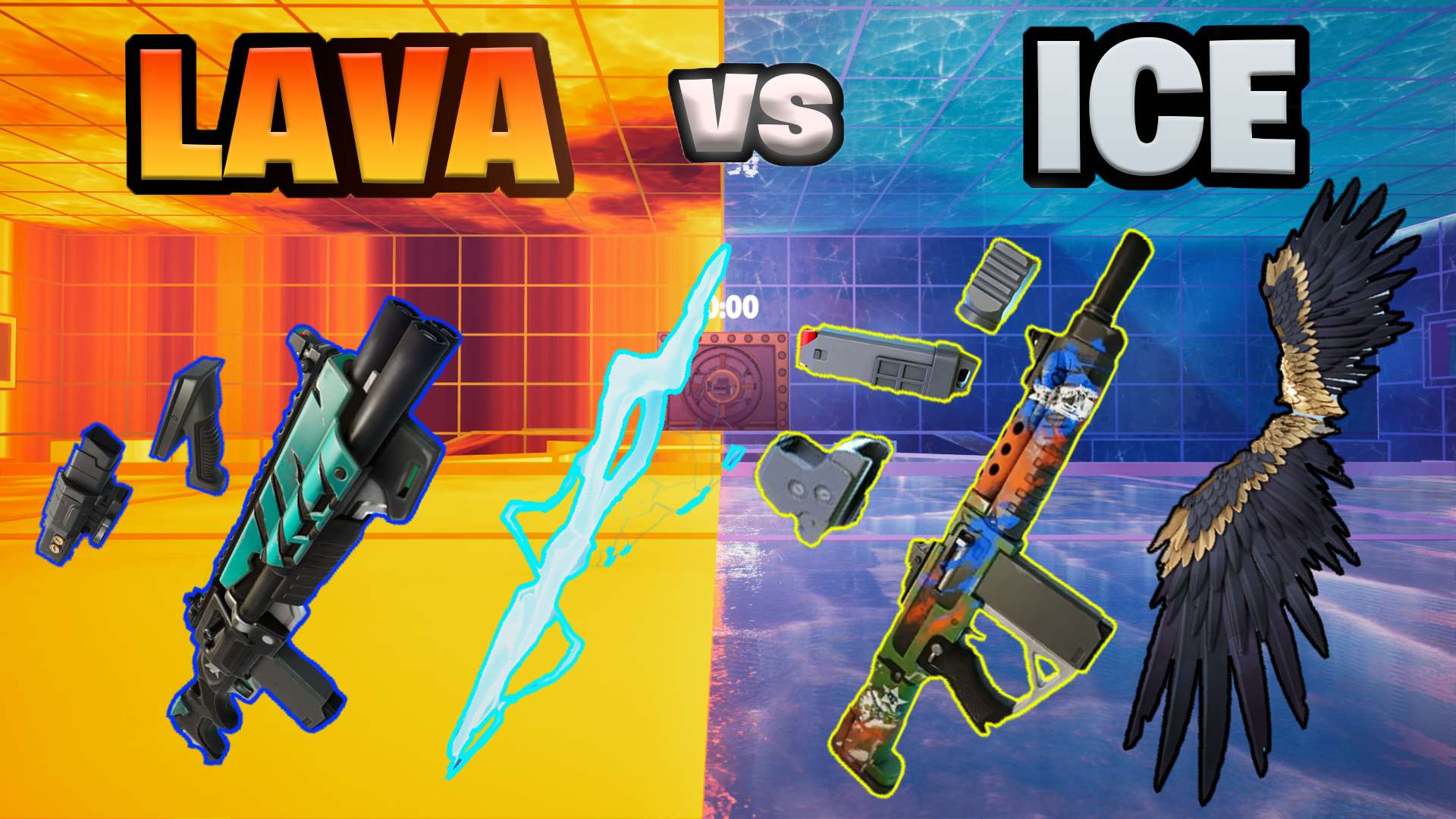 LAVA RED VS ICE BLUE🌋❄️